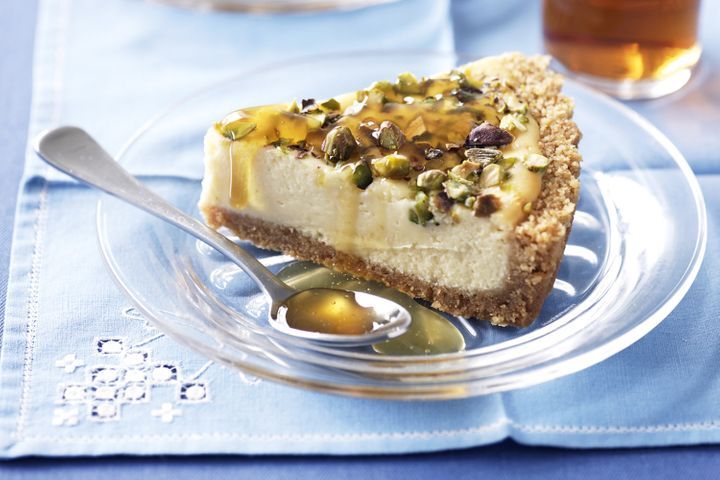Honey + Pistachio Cheesecake