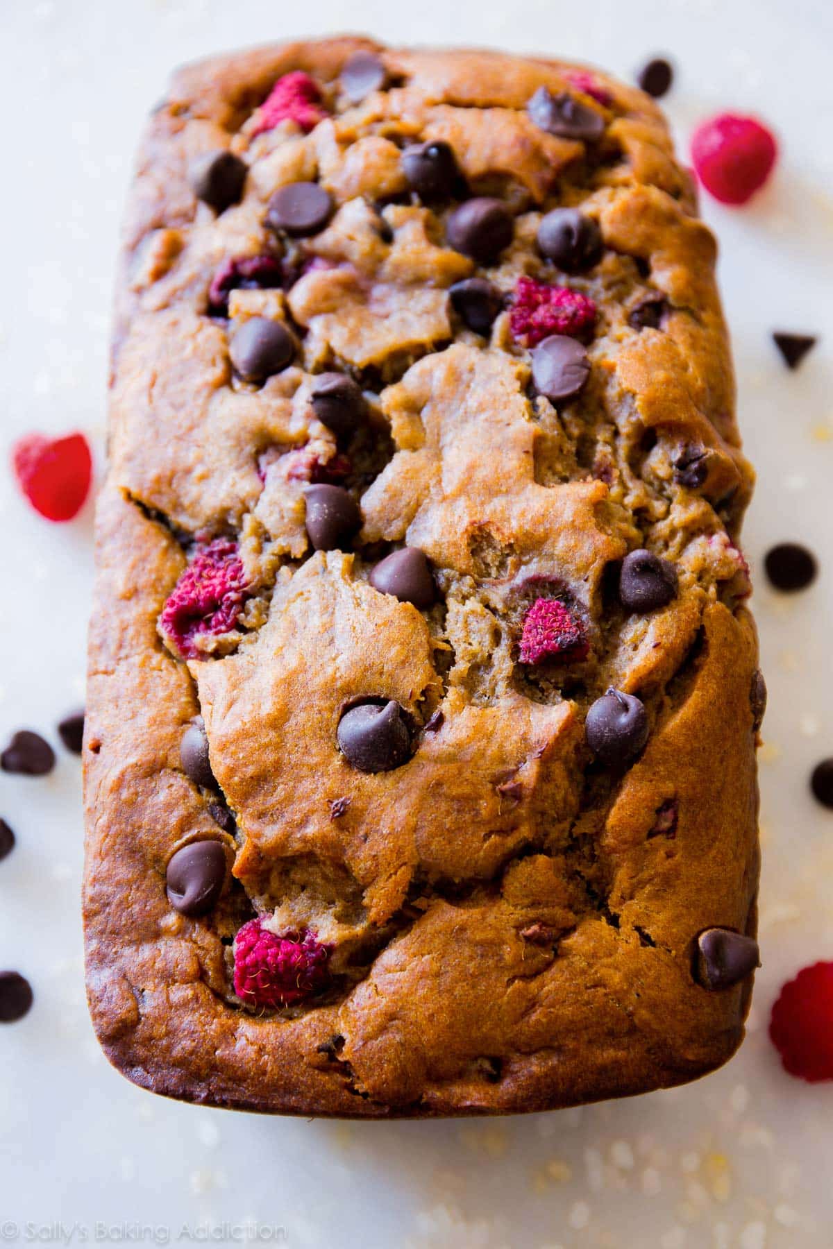 Banana + Raspberry + Dark Chocolate Cake