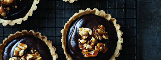 Belgian Chocolate Tart w. Peanut Brittle